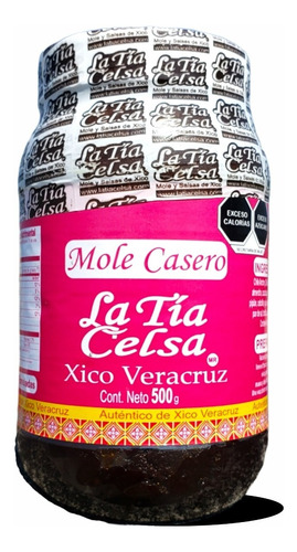 Mole Casero De Xico La Tía Celsa. Frasco 500 Gr