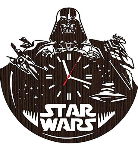Reloj De Pared De Madera Star Wars Darth Vader | Ideas De Re