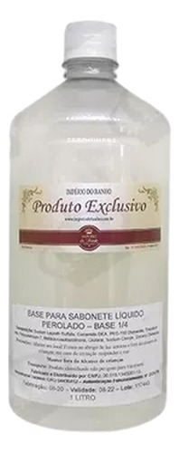 Base P/ Shampoo E Sabonete Líquido Perolada 1/4 - 1lt
