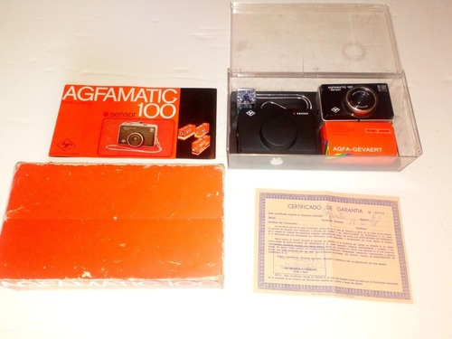 Cámara Agfamatic 100 Sensor Con Su Caja Original Antigua