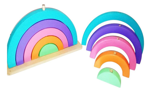 Juego Arcoíris Madera - Maderactico