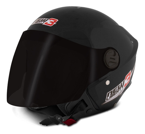 Capacete Moto Aberto New Liberty Three Viseira Fumê Pro Tork