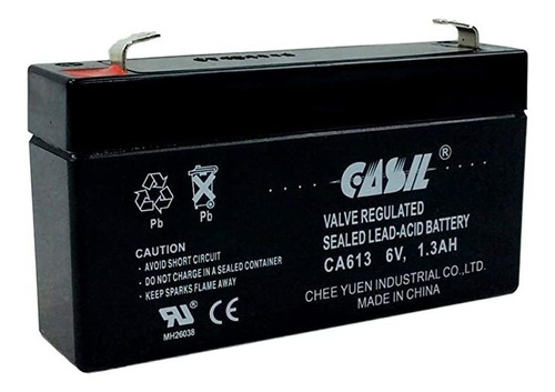 Casil Ca613 - Batería De Plomo Y Ácido Sellada (6 V, 1,3 Ah,