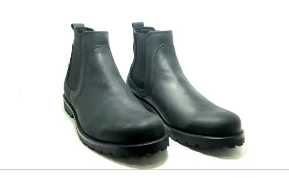 Bota Hush Puppies Kail Negro Borcego Chelsea Elastico Goma