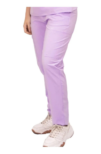 Pantalón Uniforme Color Lila Importado Talla M Dama