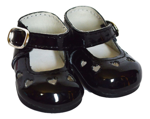 Black Heart Mary Janes American Se Adapta A Muñecas Ke...