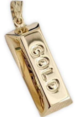 Dije Lingote Oro 10k Importado