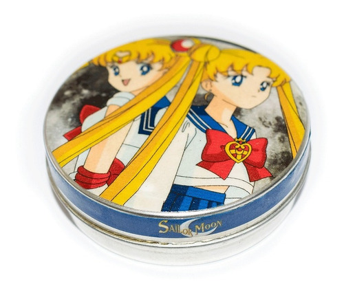 Imagen 1 de 3 de Pastillero Metálico Multiuso Lata Sailor Moon Cristal