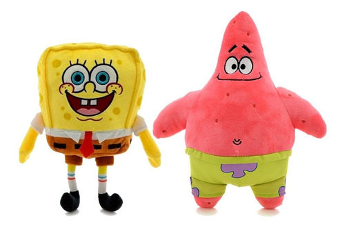 Peluche De Bob Esponja O Patricio 25cm Licencia Oficial