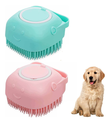 Cepillo De Silicona Para Jabón Con Depósito Para Mascotas © 