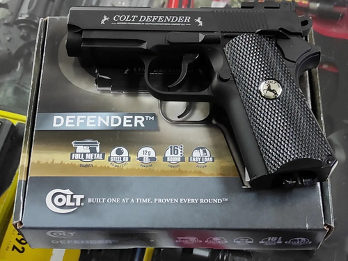 Pistola Colt Defender Black Co2 Cal 4.5 Mm