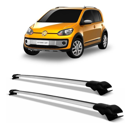 Travessa Volkswagen Up Cross Rack Teto Slim Preto Prata