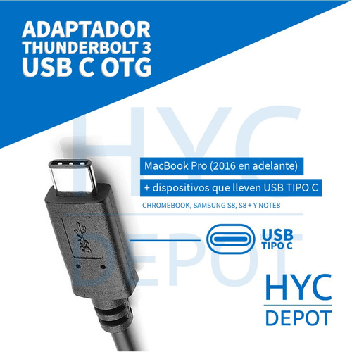 Imagen 8 de 10 de Adaptador Compatible Usb C A Usb Hembra Otg 3.1 Calidad