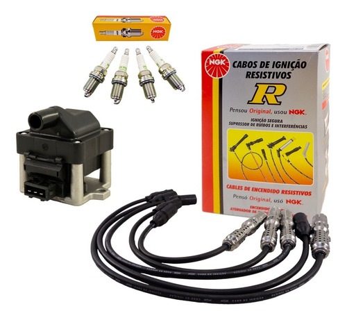 Kit Bobina+cables+bujia Vw Golf Iii 95/98 2,0 Mi