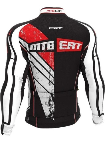 Imagem 2 de 4 de Camisa Ciclismo Classic Manga Longa Mtb Vermelha - Ert