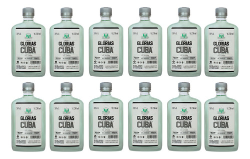 Pack De 12 Ron Glorias De Cuba Blanco 250 Ml