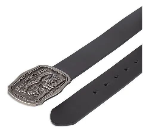 Cinturón Levi's De Piel Envejecida Con Hebilla Para Hombre,
