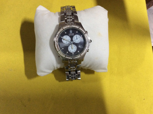 Luxuoso Relógio Citizen Diamantado Eco Drive Unisex 38 Mm