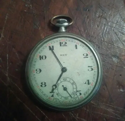 comprar Reloj Antiguo De Bolsillo Marca Rey. Leer Bien Descripccion