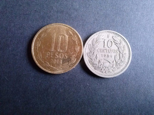 Moneda Chile 10 Centavos 1934 Níquel (22a)