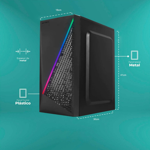 Pc Cpu Intel Core I5 10400 Ram 16gb Ssd 480gb + Hhd 2tb