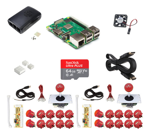 Raspberry Pi 3 B Kit Arcade Mame Bartop Diy Element14 Rs