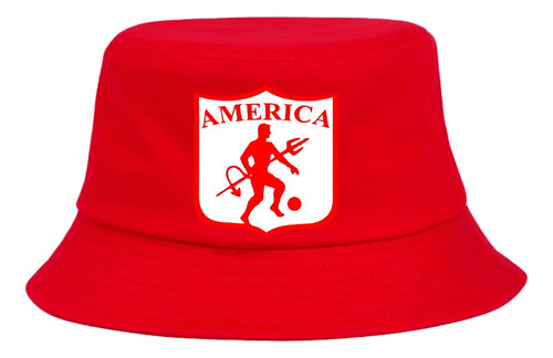 Gorro Pesquero America Cali Rojo Bucket Hat Sombrero 