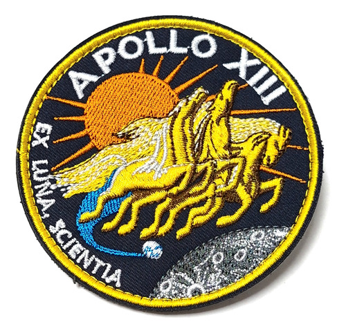 Parche Espacial, Tela Velcro, Misión Apollo 13 Nasa 