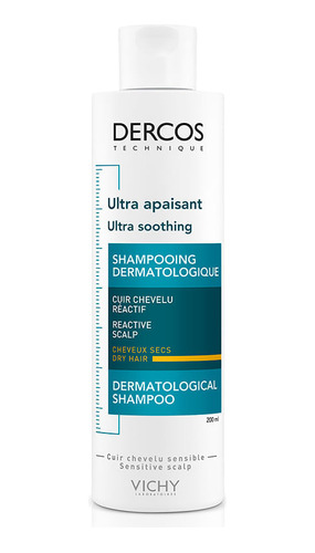 Shampoo Dercos Ultracalmante Vichy Cabello Seco X 200 Ml