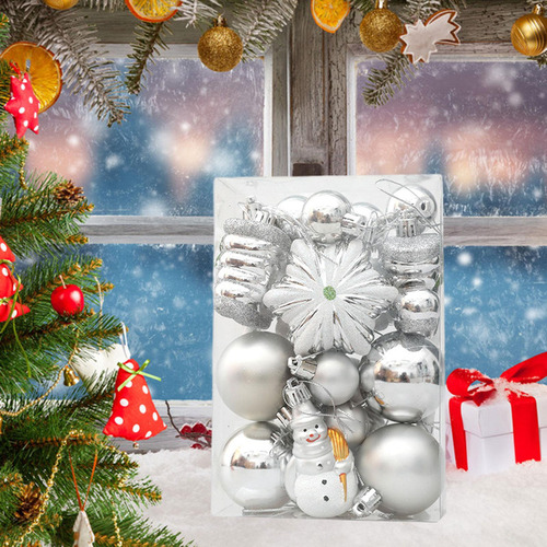 L Adornos De Bolas De Navidad Juego De 11,5 X 6 X 17,5 Cm