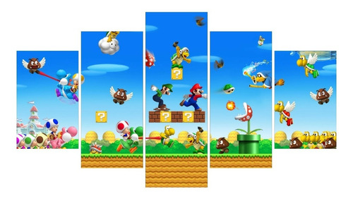 Cuadros Decorativos Video Juego Super Mario125cm*70cm