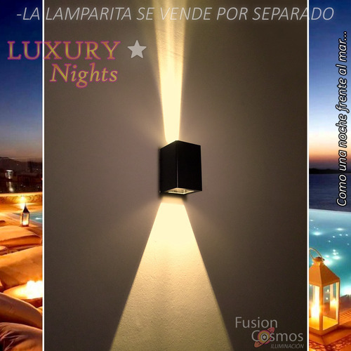 Baliza Señalizadora Bidireccional De Pared Exterior Pack X12