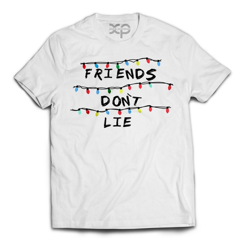 Playera Stranger Things Friends Don't Lie, Serie Netflix 