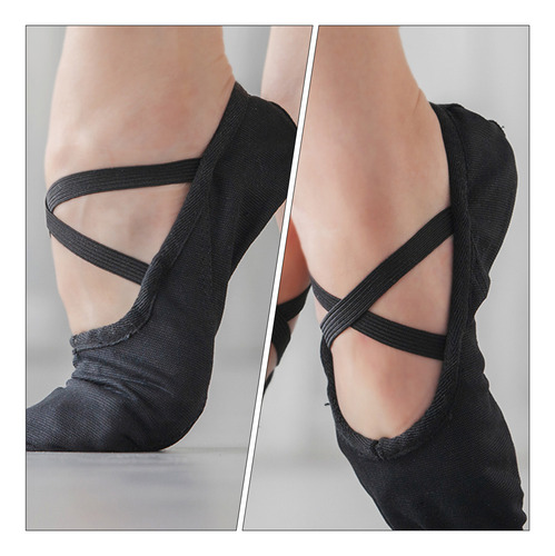 1 Par De Zapatos De Baile Elásticos Para Mujer