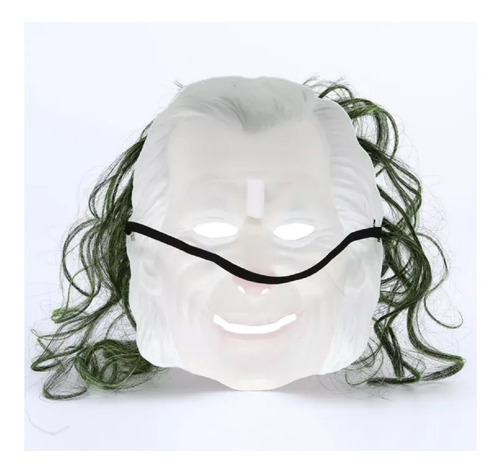 Máscaras De Halloween Joker, Mxjkm-001, 1 Pza. 26x20x8 Cm. Color Blanco Con Maquillaje Jokermask