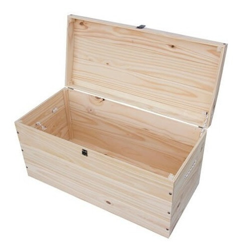 Imagen 3 de 6 de Baul De Madera Bombe De Pino 60cm Ancho - Tigre