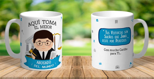 Taza Abogado Personalizada Con Tu Nombre