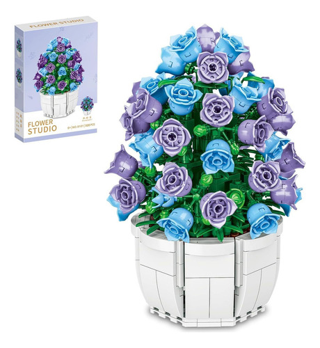 Bonsái Decorativo De Flor Artificial Juguetes De Bloques 526