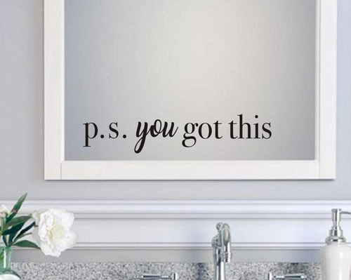 Iarttop You Got This - Vinilo Decorativo De Pared, Con Cita 