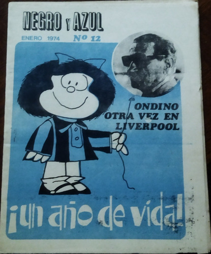 1974 Liverpool Futbol Club Uruguay Revista Negro Y Azul #12 