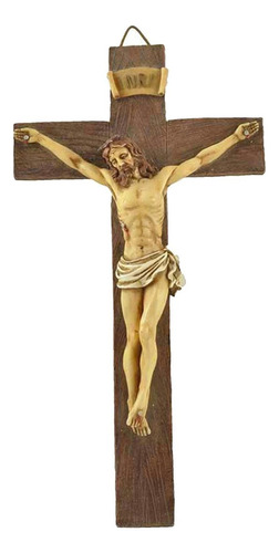 Crucifijo De Resina De Jesucristo Soporte De Cruz Para El S