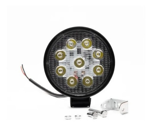 Faro Led Auxiliar 9 Led 27w Autos Cuatri 4x4 Agro Off Road