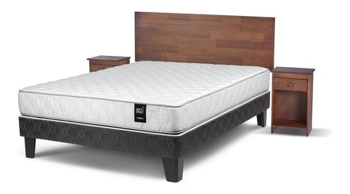 Cama Europea Ergo T 2 Plazas Base Normal + Set Muebles Tabor