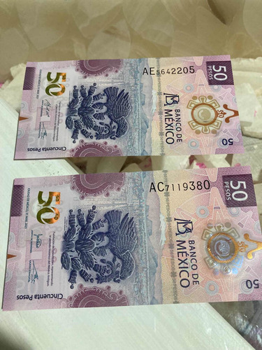 Billete $50 Pesos Ajolote Serie Aa, Ab, Ac, Ae
