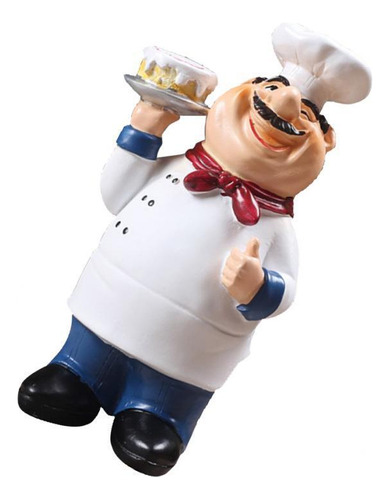 Figura De Resina Para Decoración De Cocina De Chef, Centro D