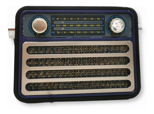 Bocina Bluetooth Con Radio Am Fm Diseño Retro/vintage Ch