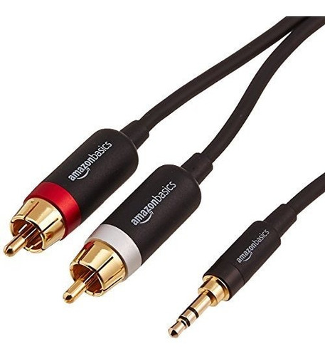 Cable Estereo Audio De 3,5 Mm A Rca 2 Machos Con Rca 4.5 Mts