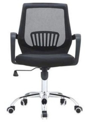 Imagen 3 de 3 de Silla De Oficina Estudiantil Giratoria Ergonómica Negra