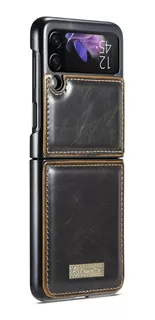 Funda P/ Samsung Z Flip 3 Caseme Stylish Vintage Leather