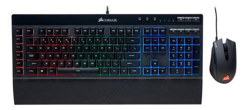 Combo Mouse + Teclado Corsair K55 Rgb Pro + Harpoon Pro Ing